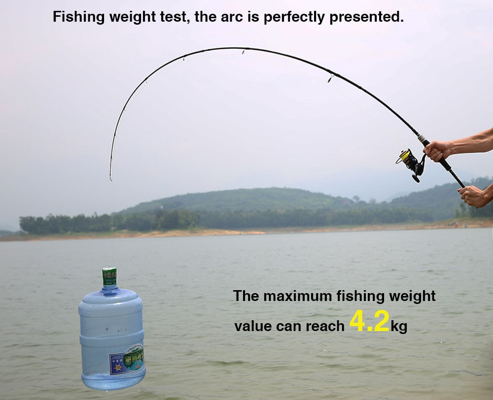 BUDEFO MAXIMUS Lure Fishing Rod 1.8m 2.1m 2.4m 2.7m 3.0m30T Carbon Spinning Baitcasting FUJI Guide Travel Lure Rod 3-50g ML/M/MH