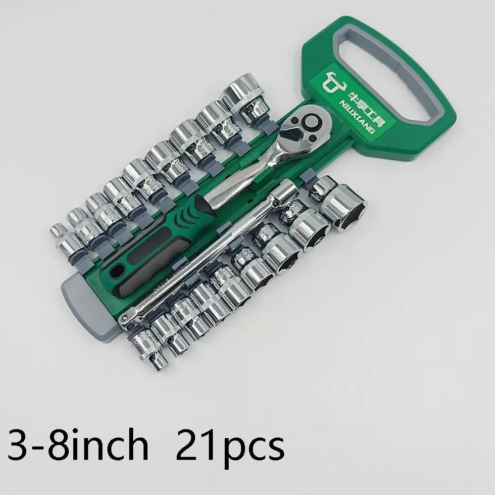 1/4 3/8 Inch Ratchet Socket Wrench Set