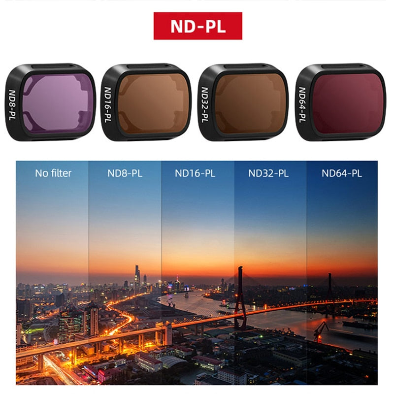 BRDRC UV CPL ND8 Neutral Density Lens Filters For DJI MINI 3 PRO Drone Camera.