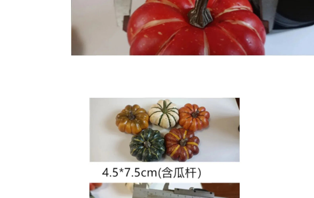 Mini Artificial Harvest Or Halloween Pumpkin Decorations.
