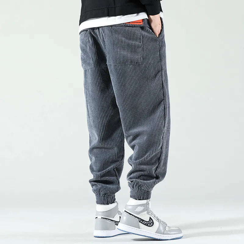 HIQOR Men's Corduroy Sweatpants