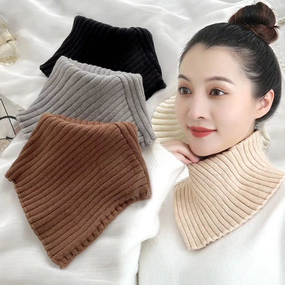 Autumn/Winter Knitted Turtleneck Collar.