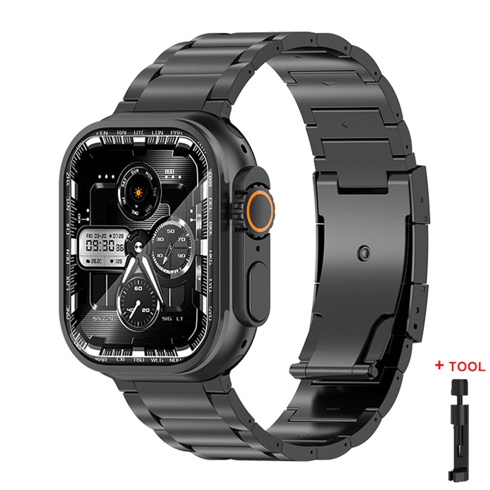 Titanium Metal Strap for Apple Watch Ultra 2 49mm 46mm 45mm 44mm 42mm Series 10 9 8 7 6 SE 5 4