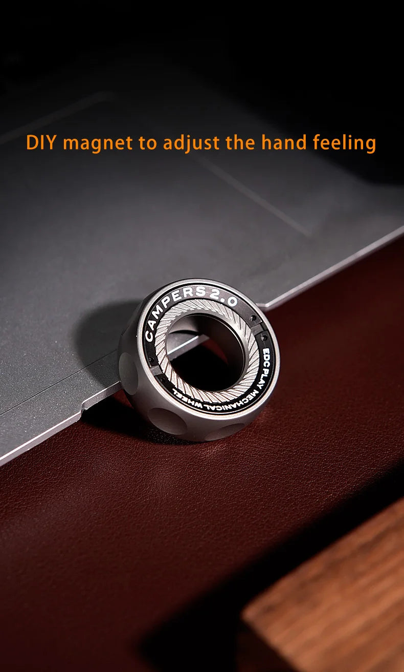 Stainless Steel Office Desk EDC Magnetic Ring For Anti Stress