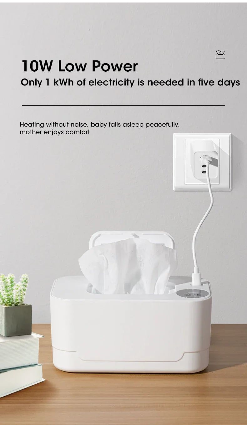 USB/LED Baby Wet Wipe Warmer Dispenser