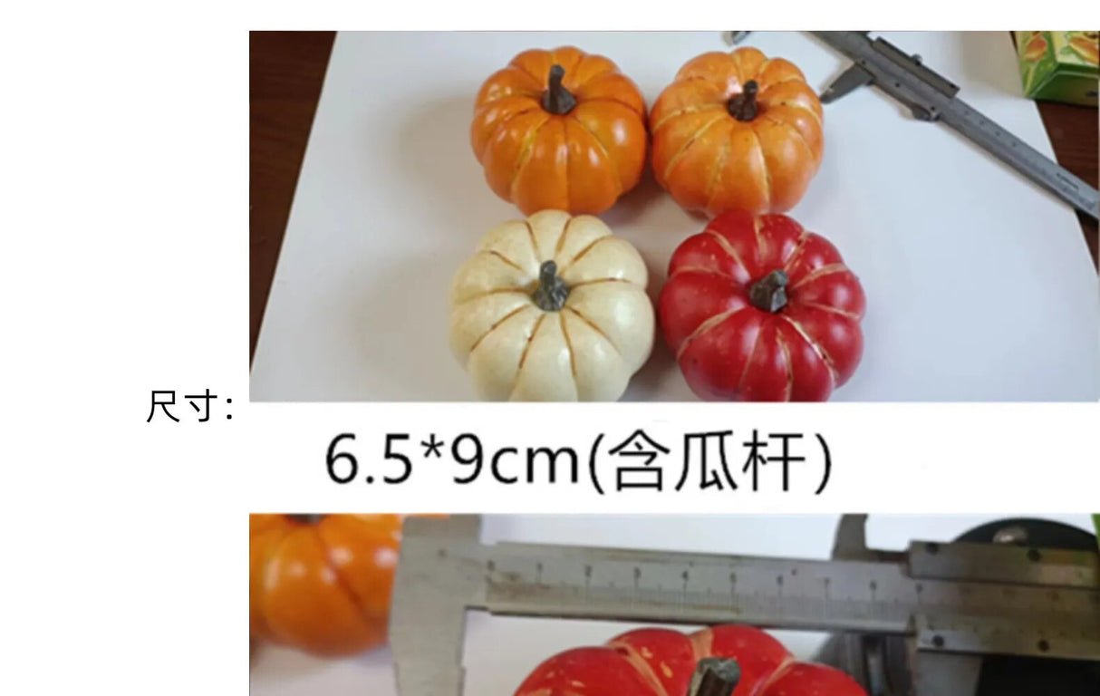 Mini Artificial Harvest Or Halloween Pumpkin Decorations.