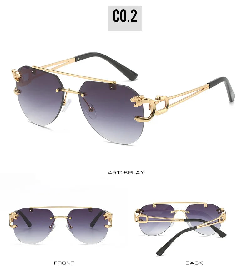 KAMMPT Men Or Women's Rimless UV400 Sunglasses