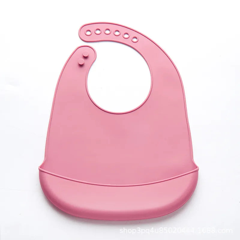 Silicone Soft Adjustable Baby Bib. BPA Free