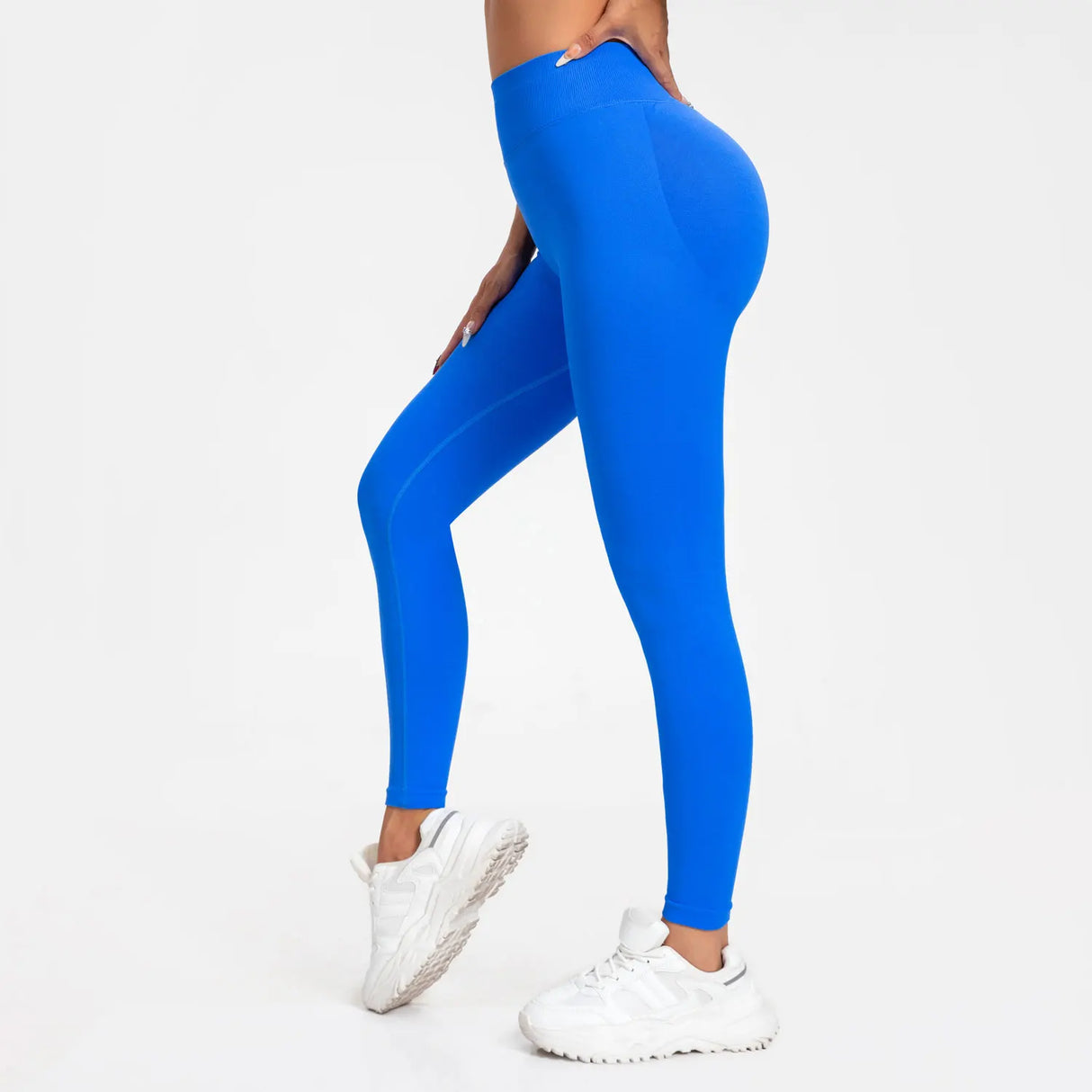NCLAGEN Low Ribbed Band Seamless Scrunch Bum Impact Leggings