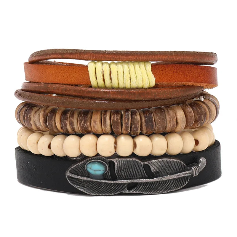 Multi-layer Elastic Buddha Beaded Bracelets