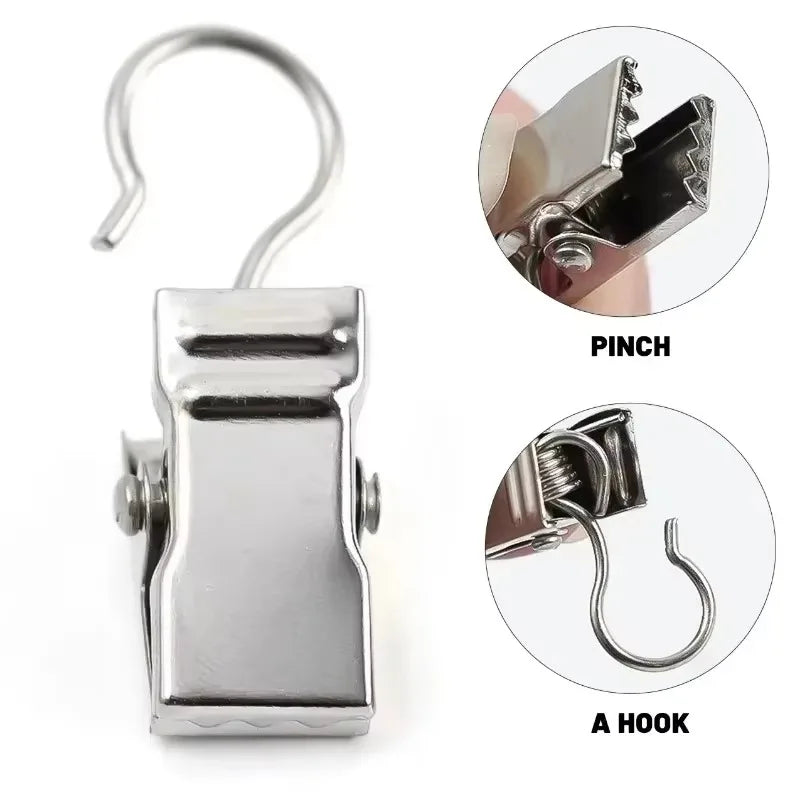 100/10PCS Multifunctional Photos/Curtain/Decoration Clips With Hook