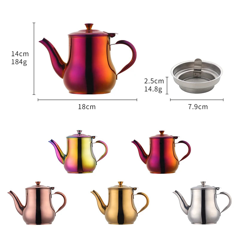 Stainless Steel Tea Pot With FIlter