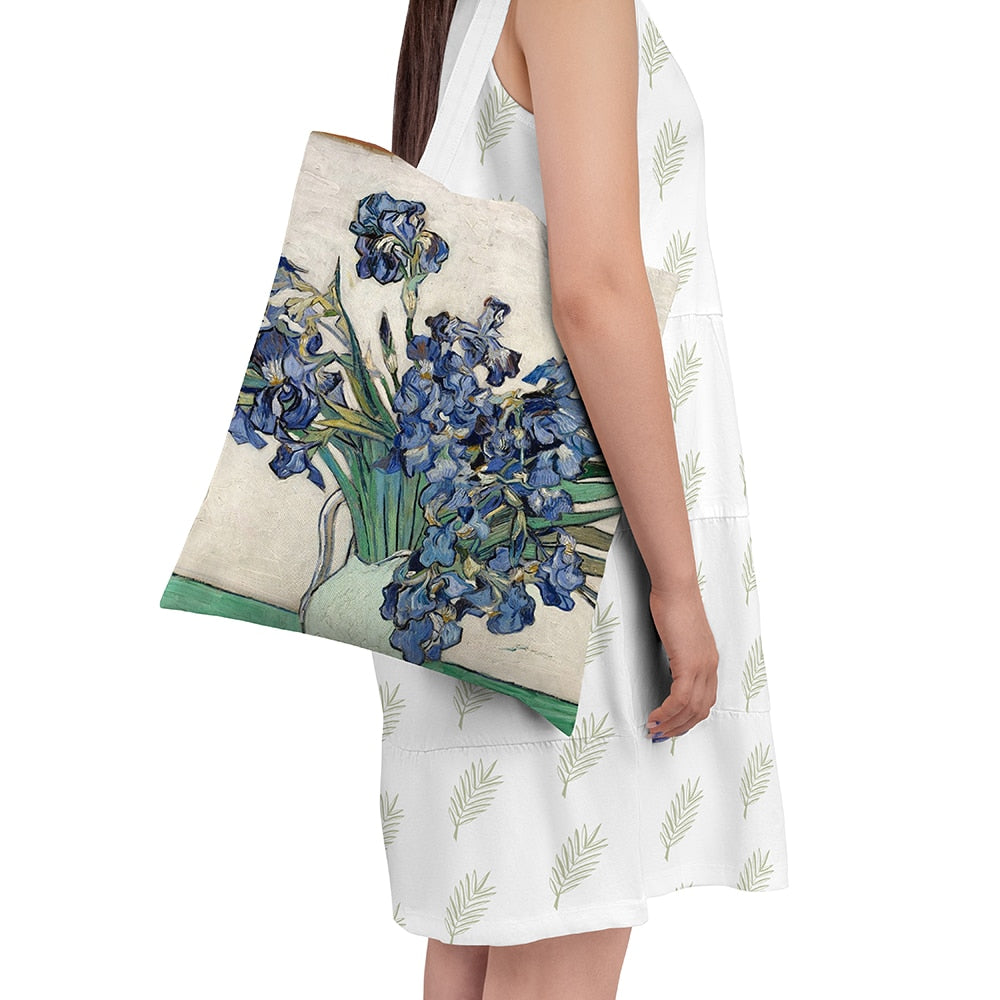 Van Gogh Oil Painting Canvas Shoulder Bags.