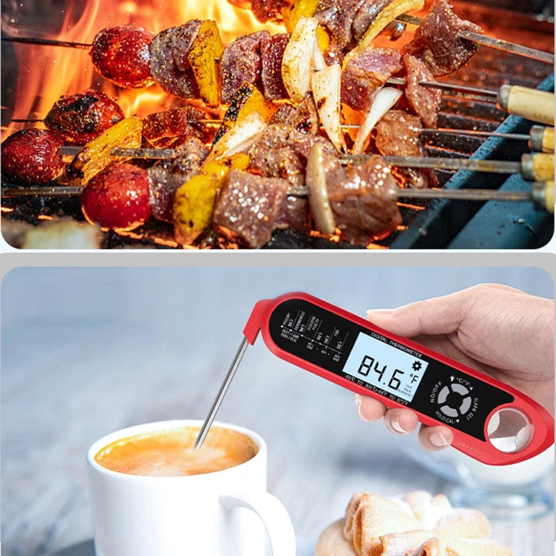 Digital Meat Thermometer With LCD Screen And Alarm Function