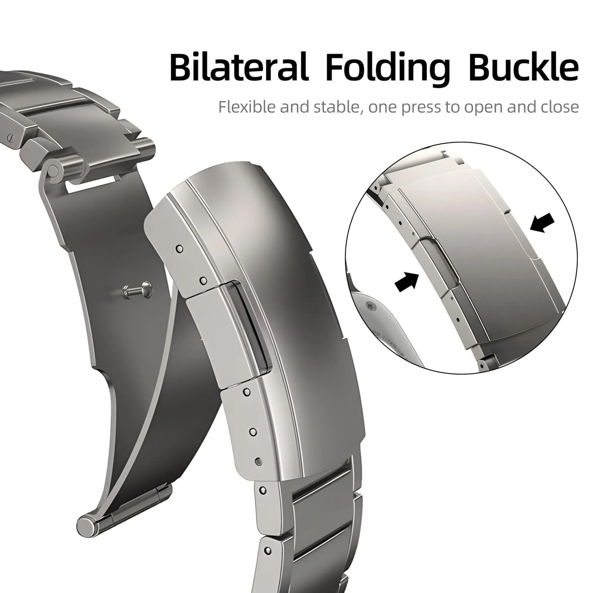 Titanium Metal Strap for Apple Watch Ultra 2 49mm 46mm 45mm 44mm 42mm Series 10 9 8 7 6 SE 5 4