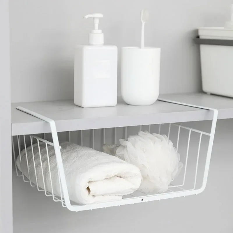 Multifunctional Iron bottom hanging Storage basket
