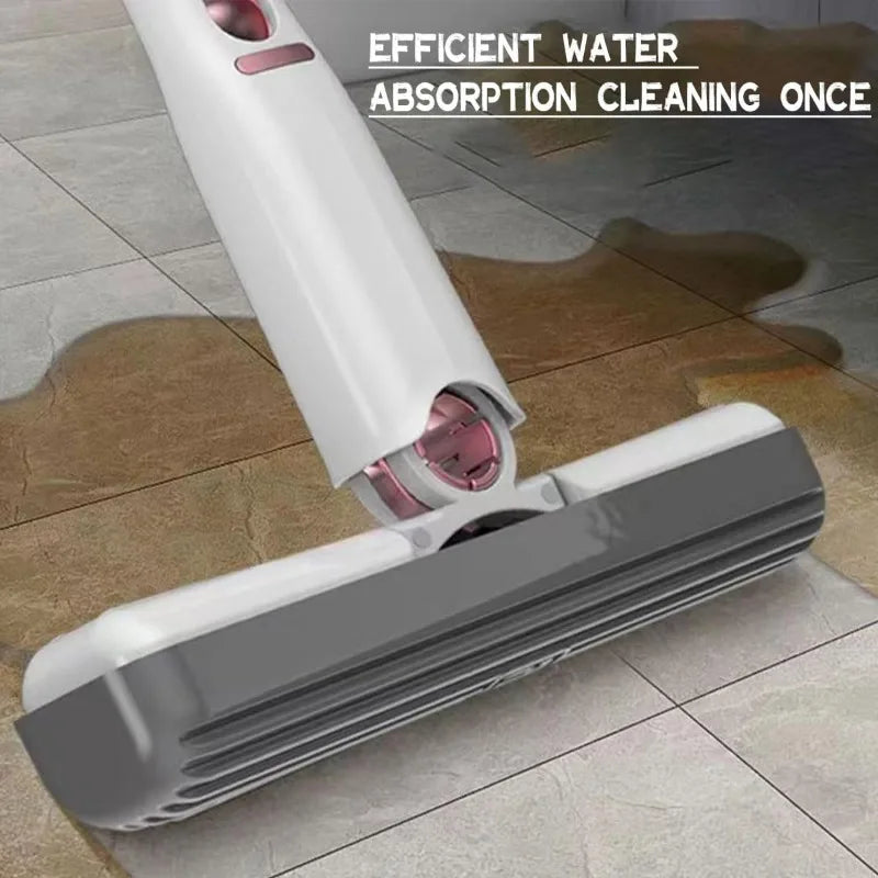 Absorbent Sponge Mop with Replaceable Sponge
