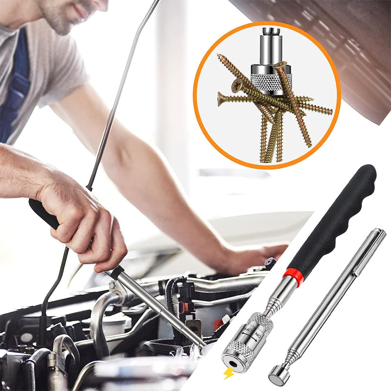 Mini Extendable Magnetic Rod To Pickup Nuts Or Bolts