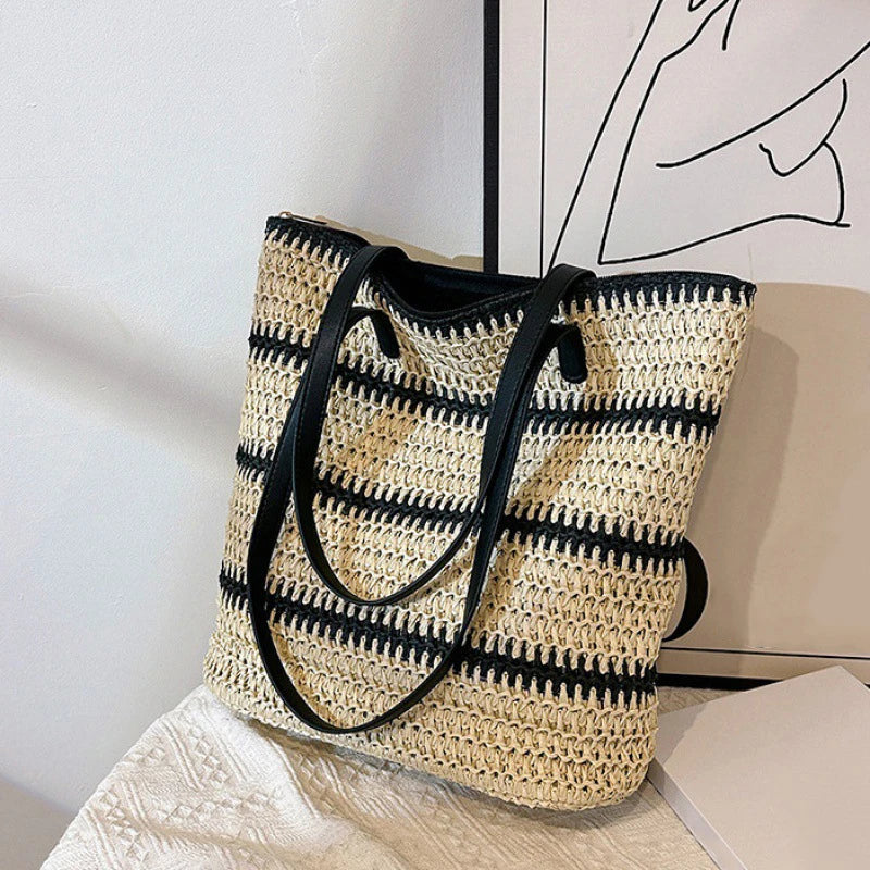 Women's Classic Straw Woven Beach Bag