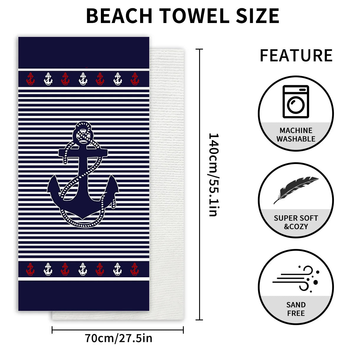 Microfiber Beach Towels For Quick-Drying