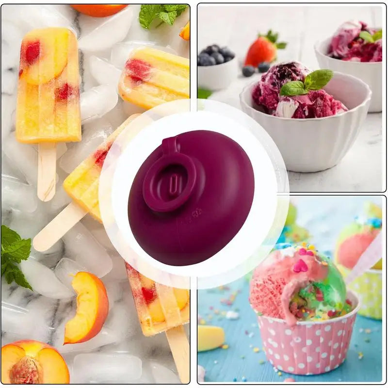 Colorful Silicone Drip Free Popsicle Holder