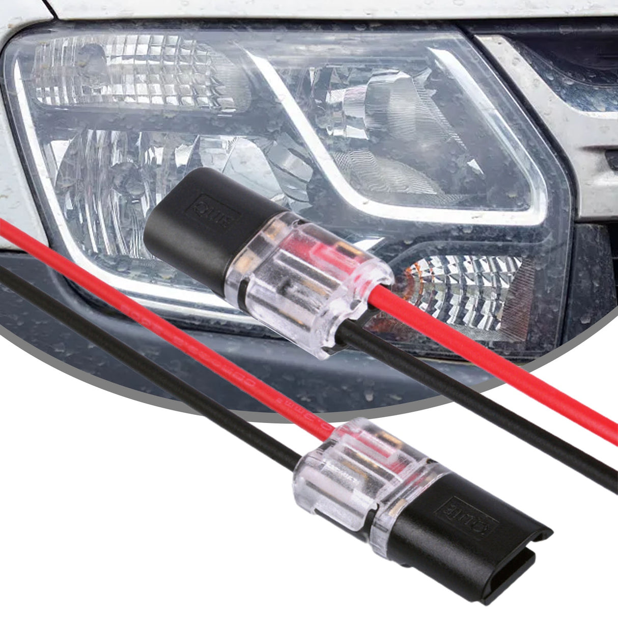 10pcs Double-Wire Plug-In Connector With Locking Buckle H-type Solderless Quick Terminal Block.