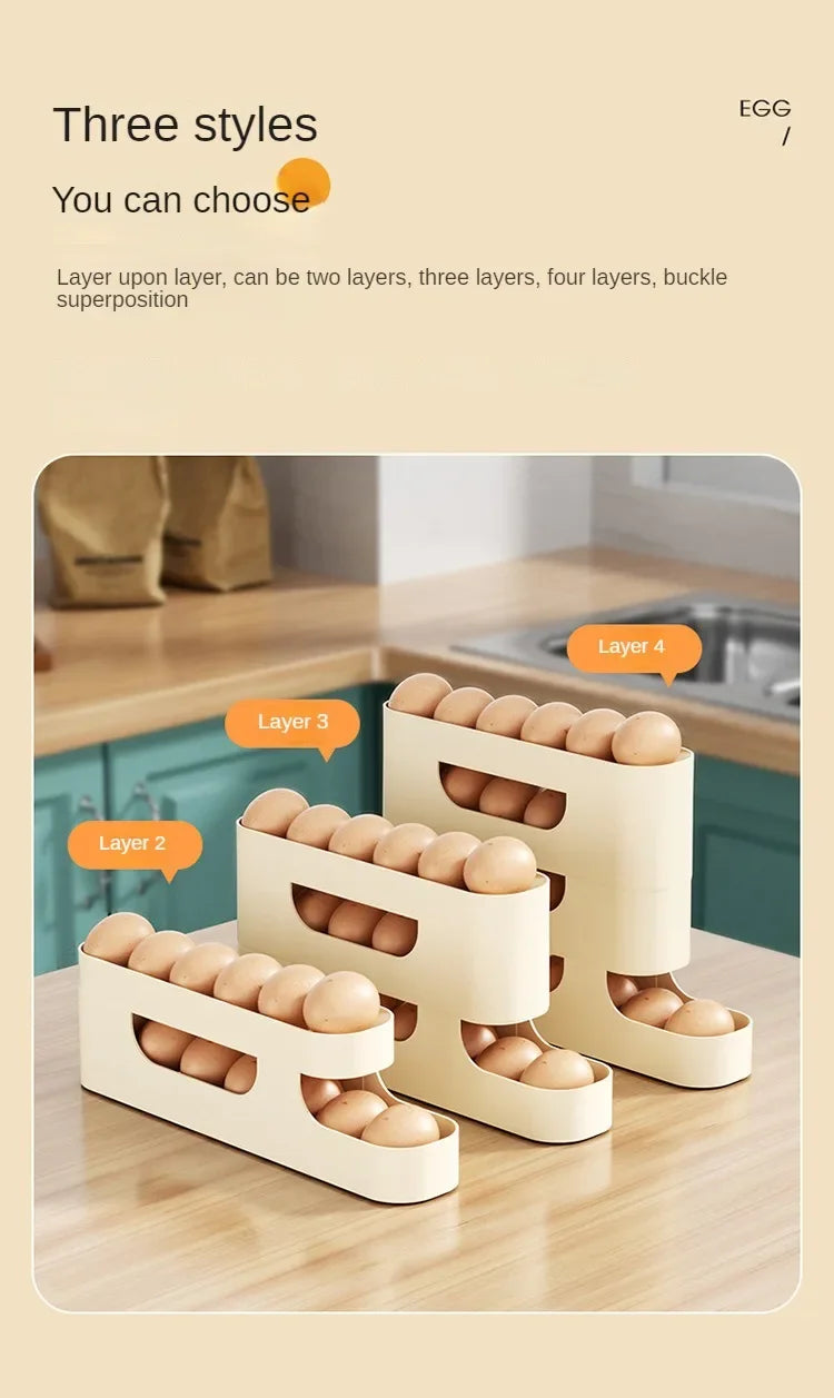 4 Layer Automatic Slide Egg Storage Box