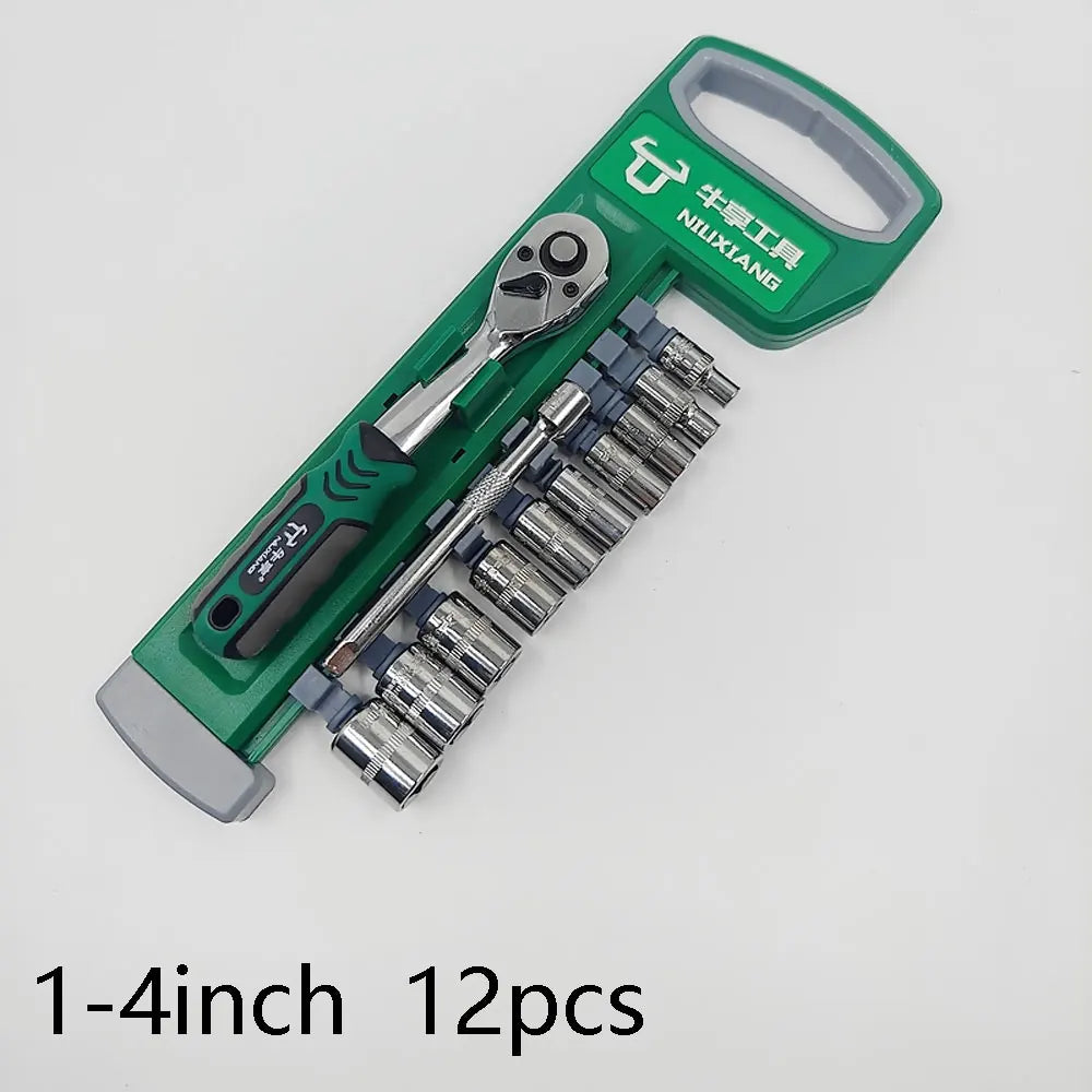 1/4 3/8 Inch Ratchet Socket Wrench Set