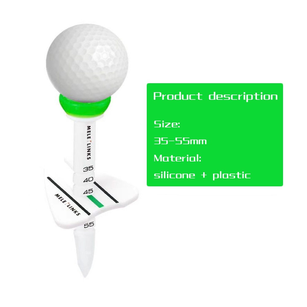 1pc Plastic Adjustable Golf Tee. Comes in Red, Orange, Blue and Green.