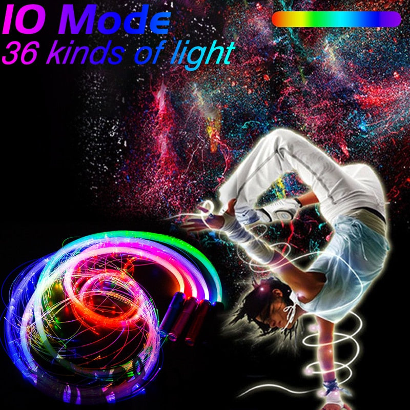 Led Multicolor Glowing Fiber Optic Disco Dance Light Whips with Multicolor Glowing light and 360° Swivel.