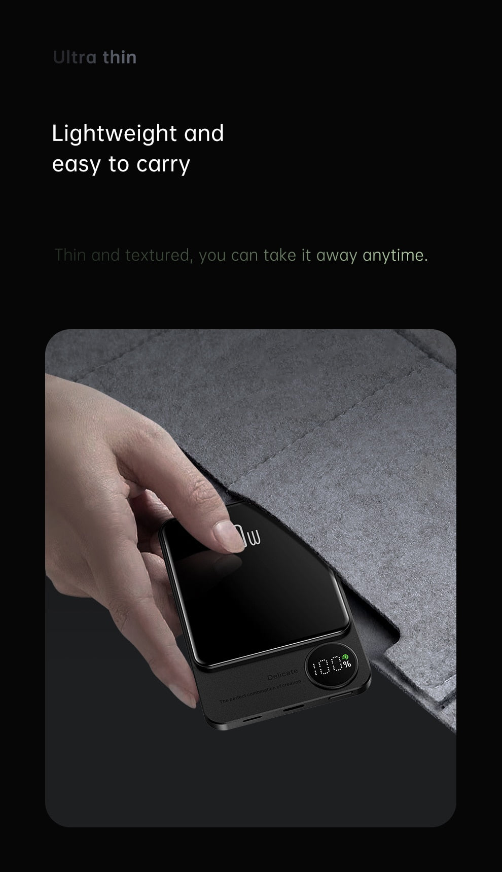 Wireless Power Bank Magnetic 10000mAh,Type C Fast Charger For iPhone 14 13 12 Xiaomi Samsung Magnetic safe Series