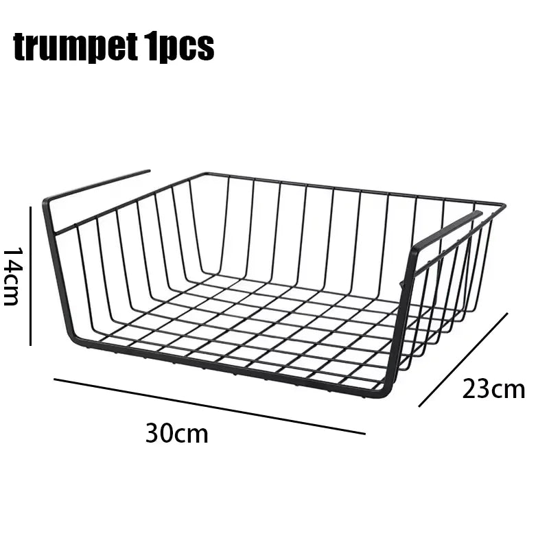 Multifunctional Iron bottom hanging Storage basket