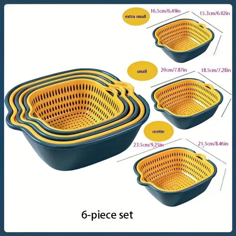Double Layer Plastic Colander
