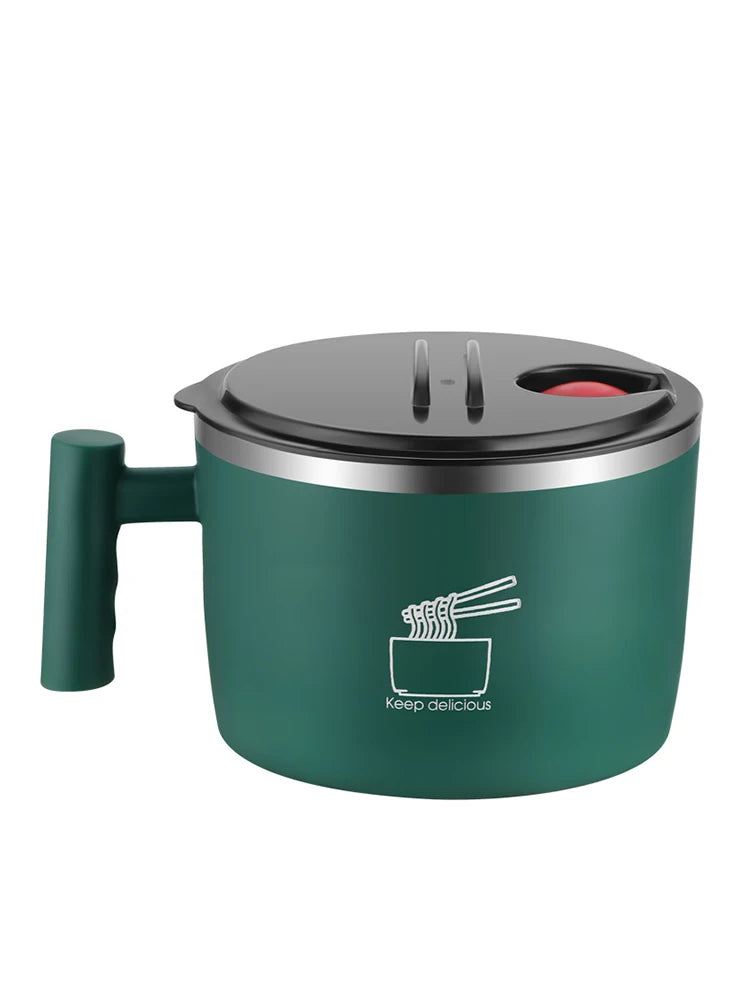 Stainless Steel Bowl With Lid For Instant Noodles