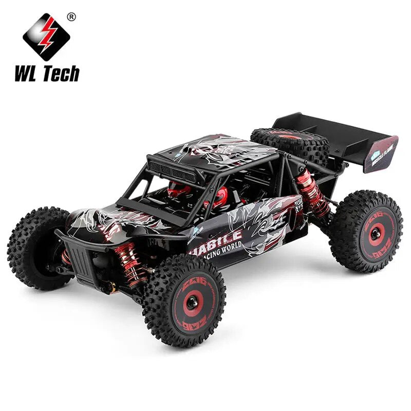 WLtoys -WL Off-Road Remote RC Racing Car 124016 V8 V2 1/12 4WD High Speed Brushless Motor.