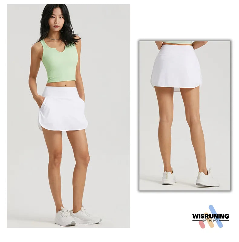 WISRUNING Skort For Badminton Or Tennis
