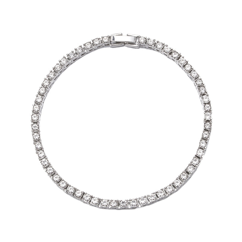 Hip Hop Cubic Zirconia chain Bracelet.