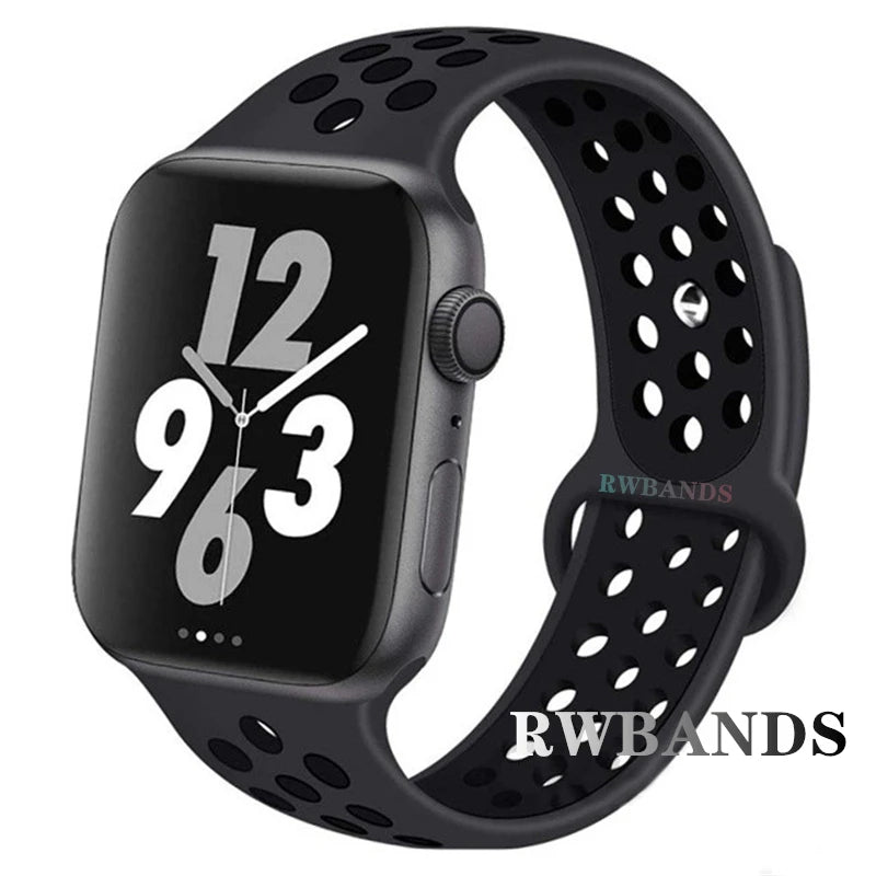Sport Strap for Apple Watch Band 46mm 44mm 40mm 42-38-41mm 45mm Series 10 9 8 7 6 SE 5 3 Ultra 2 49mm