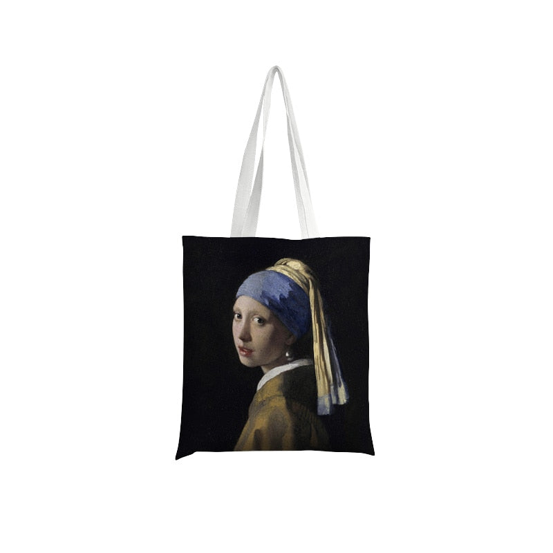 Van Gogh Oil Painting Canvas Shoulder Bags.