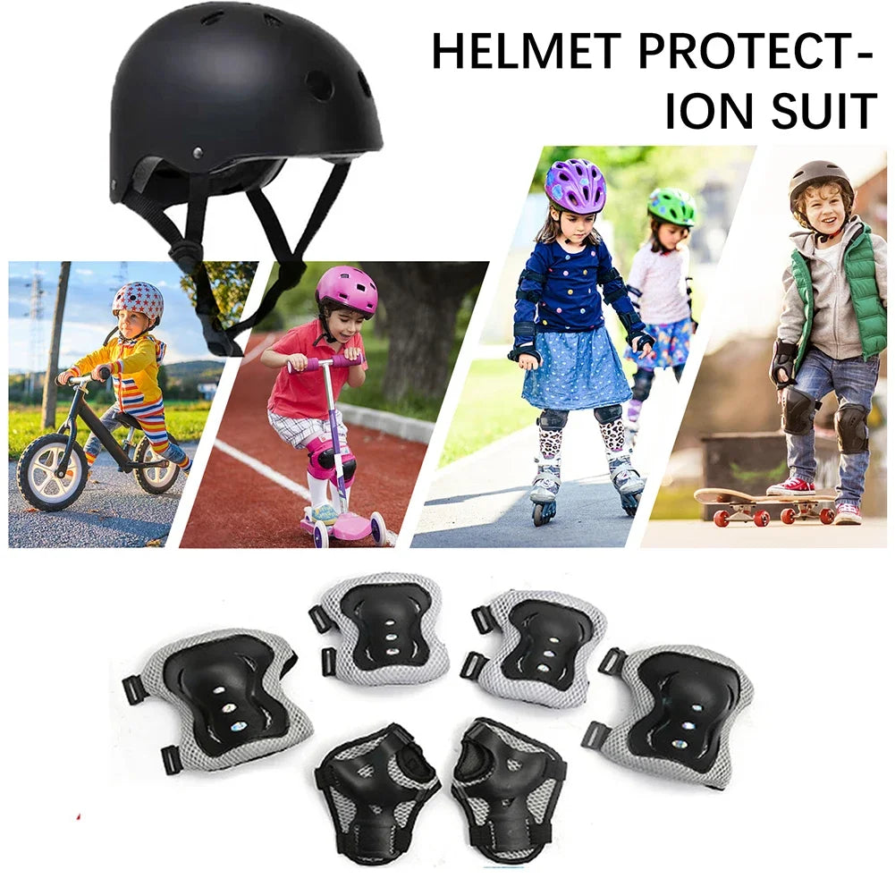 Children's Protective Body Gear And Breathable Helmet With EPS material for cushioning and shock absorption