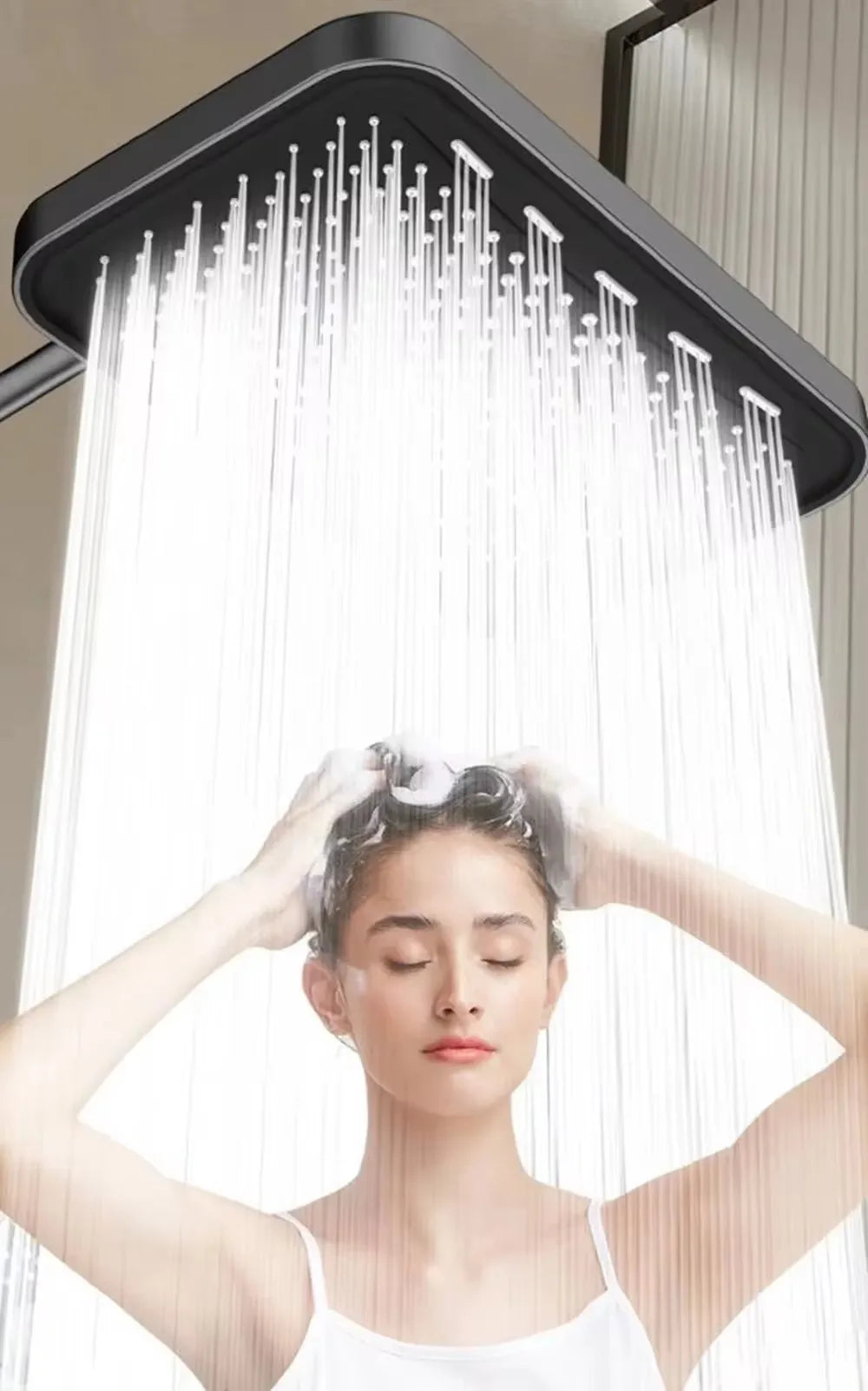 36CM High Pressure Rainfall Showerhead With 360° Swivel