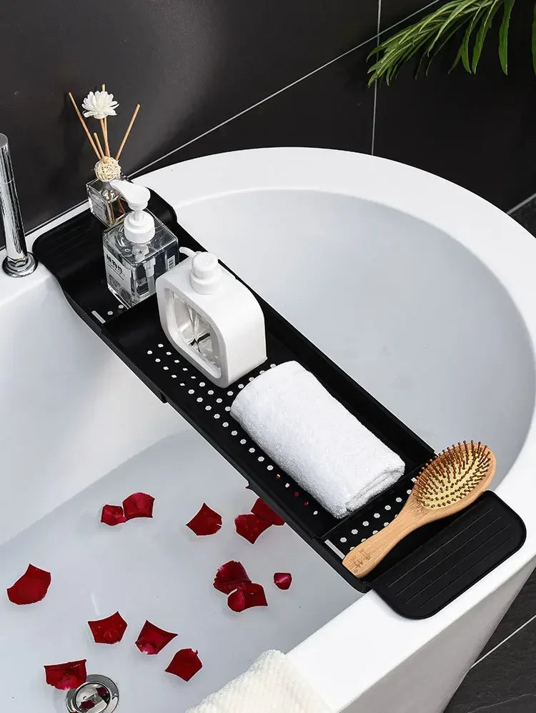 Extendable Bathtub Organizer Shelf