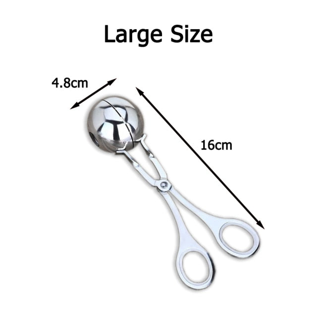 Stainless Steel Meatball Shaper Or Fruit Scoop.