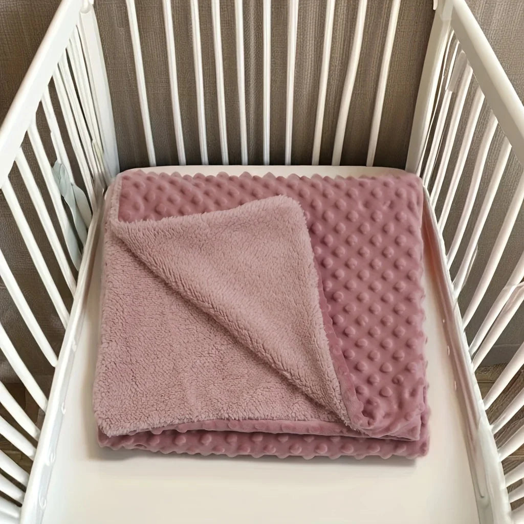 75*100cm Newborn Baby Soft Warm Velvet Blanket