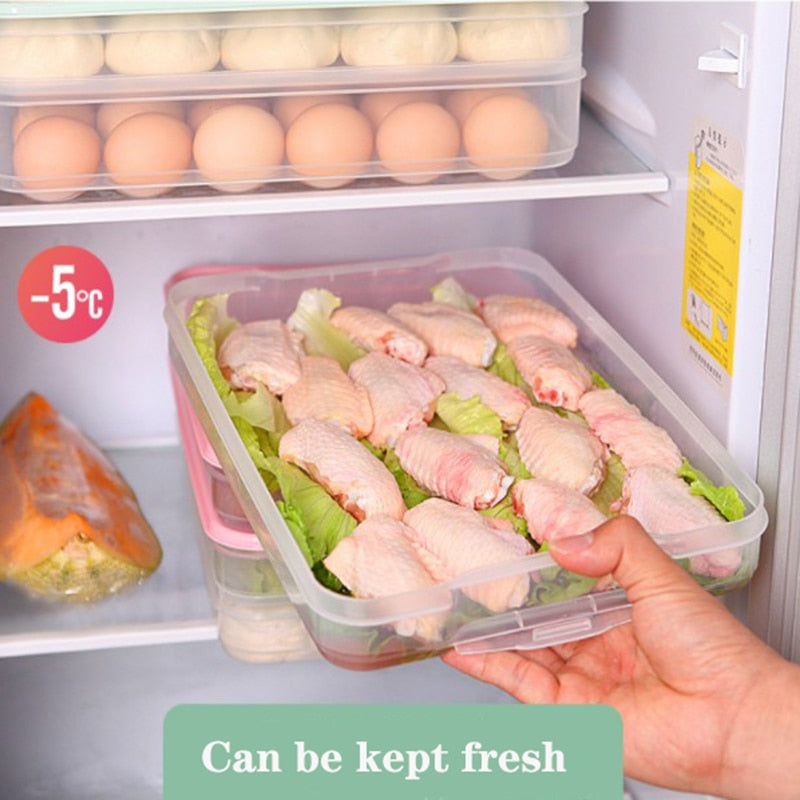 Stackable/Microwave Safe Refrigerator Food Storage Box.