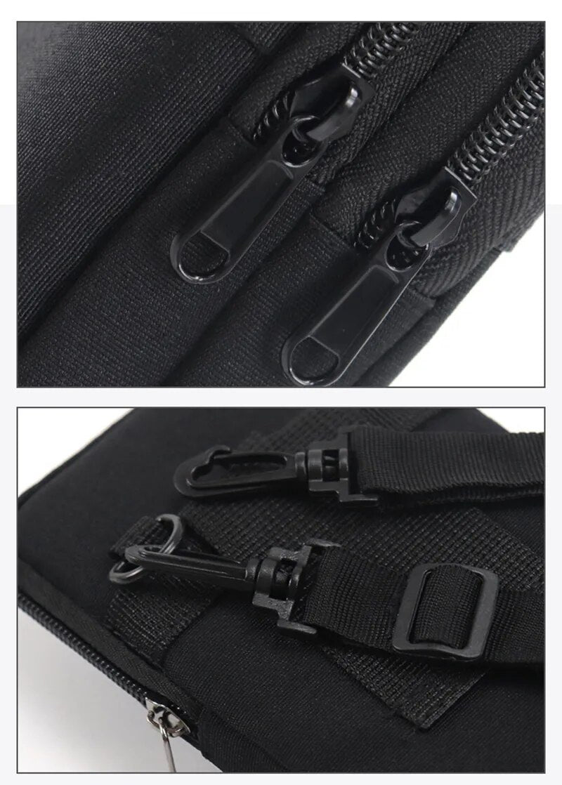 Women or Men's Single/double Layer Waterproof Waist Bag Purse.