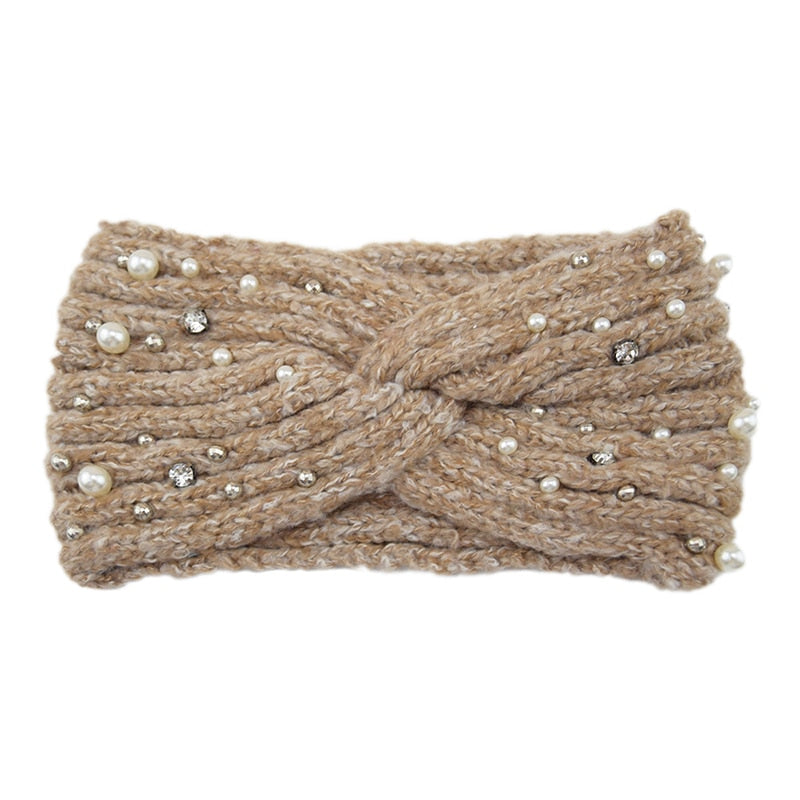 Women's Elastic Knitted Wool Headband.