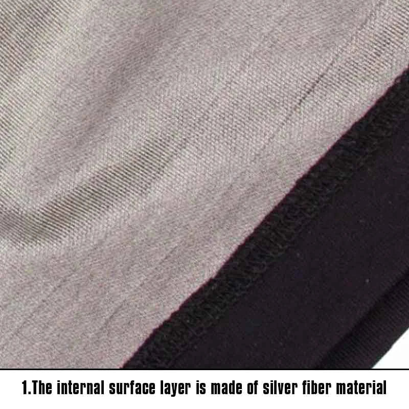 Unisex Anti Radiation Cap/toque Half Or Full Silver Fiber Electromagnetic Wave Rfid Shielding