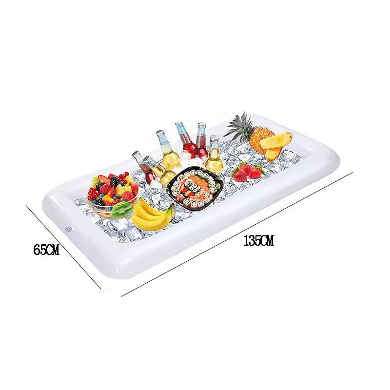 1p Inflatable Food Tray/Ice Bar For Swimming Pools