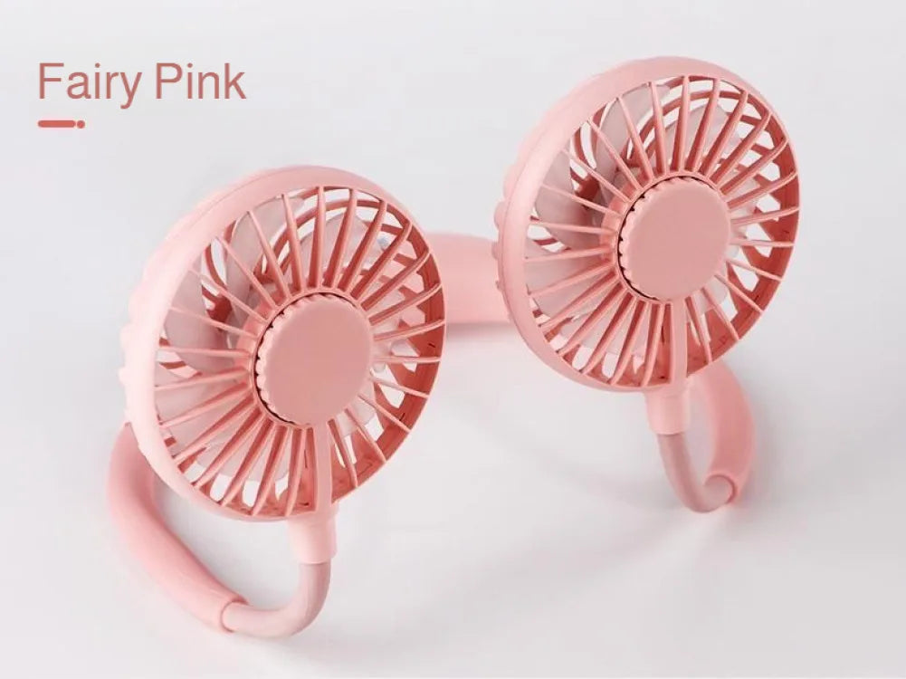 LED Rechargeable 3 Speed Silent Neck Fan